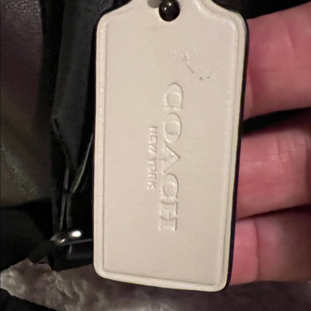 Coach Red and Green Signature Canvas Backpack - Picture 7 of 7